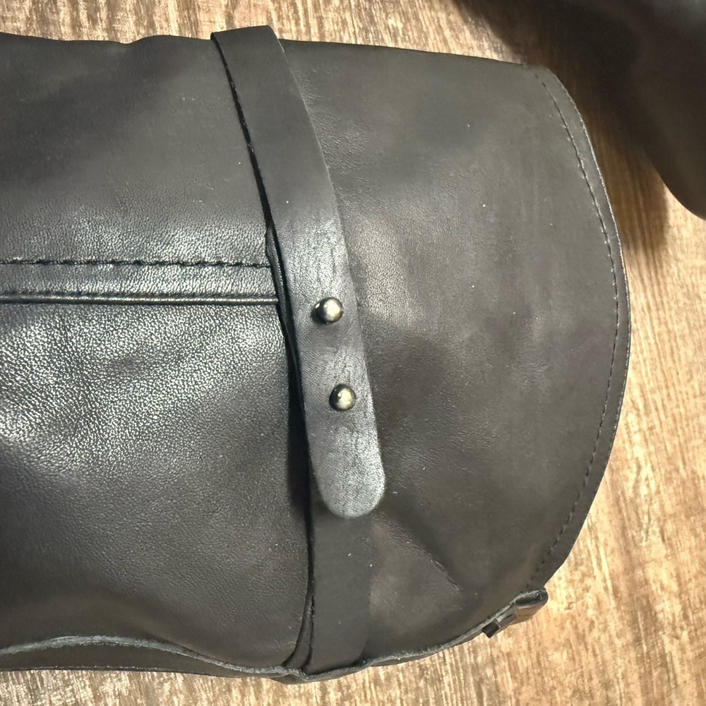RUDSAK NEW never worn size 38 (7.5) Black Leather riding boots w/ subtle details - Picture 6 of 11